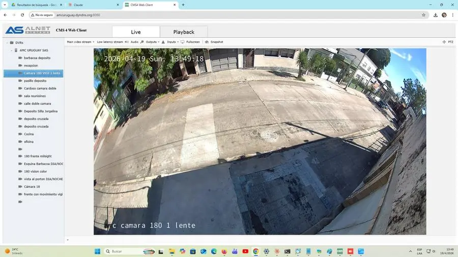 Acceso desde navegador web y celular - Alnet Systems